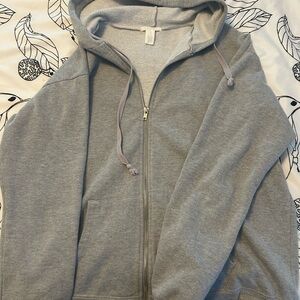Gray Zip-Up Hoodie